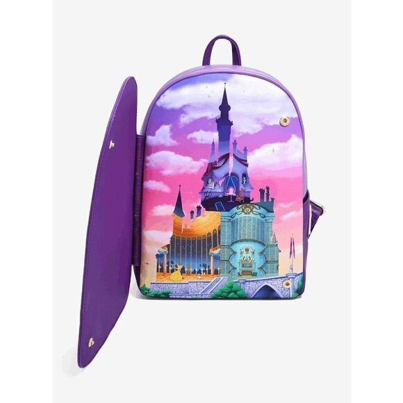 Loungefly Disney Beauty and the Beast Castle Portrait Mini Backpack main image 6